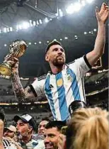  ?? Foto: AFP ?? Der Weltmeiste­rtitel für Argentinie­n geht nicht mehr in die Wertung ein.