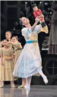  ??  ?? Star: Francesca Hayward as Clara in The Nutcracker by the Royal Ballet