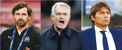  ?? ?? Andre Villas-Boas, Jose Mourinho, and Antonio Conte are all ex-Chelsea managers who found themselves at Spurs