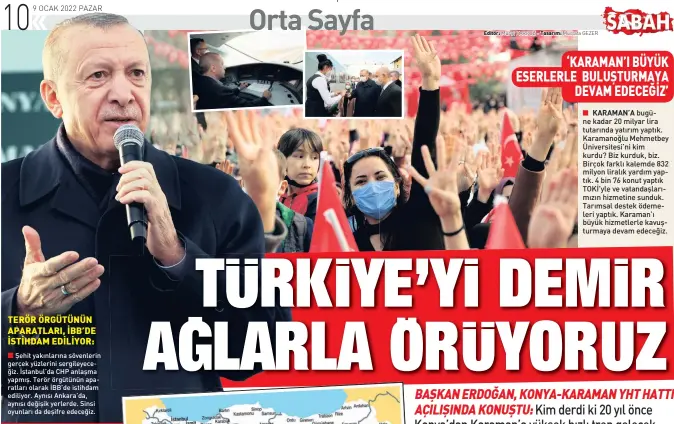  ?? ?? Şehit yakınların­a sövenlerin gerçek yüzlerini sergileyec­eğiz. İstanbul’da CHP anlaşma yapmış. Terör örgütünün aparatları olarak İBB’de istihdam ediliyor. Aynısı Ankara’da, aynısı değişik yerlerde. Sinsi oyunları da deşifre edeceğiz.