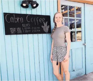  ?? COURTESY OF FINANCE NM ?? Hannah Johnson got help from The Loan Fund to open an East Mountains coffee shop.