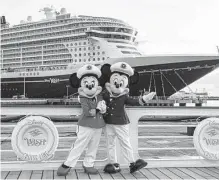  ?? David Roark/disney ?? The cruise offers a variety of opportunit­ies to meet key Disney characters, like Mickey and Minnie.