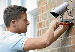  ??  ?? Security cameras have never been easier to include in your home system.