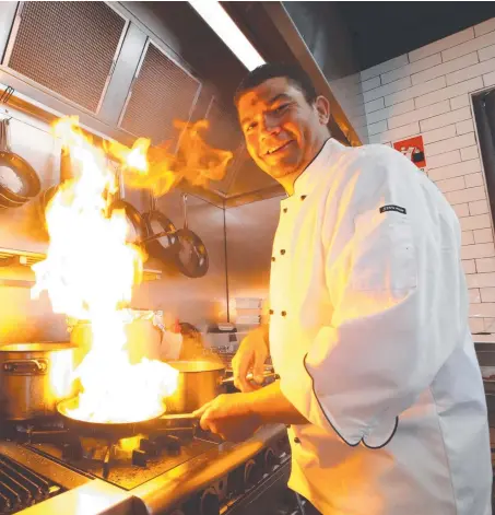  ?? Picture: GLENN HAMPSON ?? Evan Seaward, from Morsels at Mudgeeraba, is a finalist in the Queensland Chef of the Year awards.