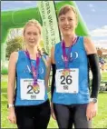  ?? ?? Sophie Edmonds and Linda-Jean Delport at the Woodchurch 10 Mile race