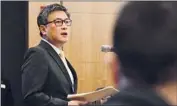  ?? Al Seib Los Angeles Times ?? STATE Treasurer John Chiang, who is running for governor, proposed divesting from assault rif le retailers. The CalPERS board rejected the motion 9 to 3.