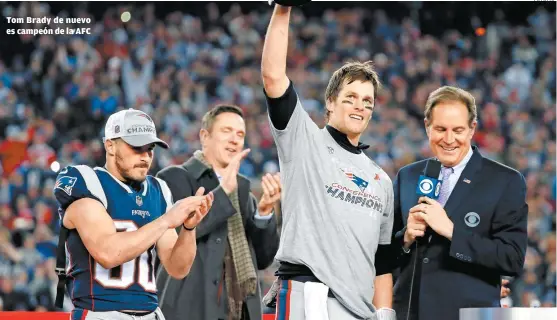  ?? FOTO: AP ?? Tom Brady de nuevo es campeón de la AFC