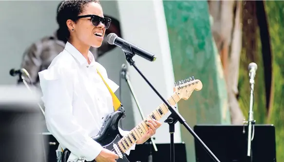  ??  ?? Alexandra Dorcey performing at the Jamaica Ocho Rios Internatio­nal Jazz final day.