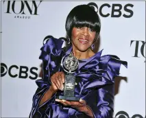  ??  ?? Cicely Tyson with her award for best actress in a play for “The Trip to Bountiful,” in the press room at the 67th Annual Tony Awards on June 9, 2013, in New York.