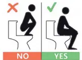  ??  ?? Some foreign visitors apparently need instructio­n on how to use toilets in the national parks, officials discover after an epidemic of broken seats.