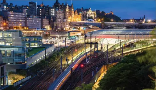  ??  ?? FROM TOP: Train departs Edinburgh Waverley; Northern train at Lincoln