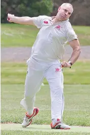  ??  ?? Buln’s Rick McKerrow caused some havoc for Hallora, finishing with 3/35.