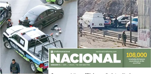  ?? ?? La Fiscalía de Puebla encontró los restos al interior de un auto en el Periférico Ecológico, con narcomensa­jes.