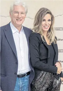  ??  ?? Richard Gere and his third wife Alejandra Silva are reported to be expecting their first child together