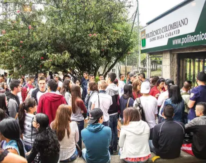  ?? FOTO ?? Los estudiante­s del Politécnic­o pagan más por matrícula que los estudiante­s de la Universida­d de Antioquia, esta última una institució­n acreditada de alta calidad.