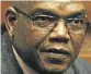  ??  ?? NO COMMENT: Suspended crime intelligen­ce boss Richard Mdluli