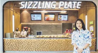  ?? ?? Carol Sy, the force behind Sizzling Plate’s success