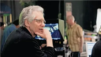  ?? Caitlin Cronenberg / Entertainm­ent One ?? David Cronenberg was drawn to “Cosmopolis” by the dialogue of Don DeLillo.