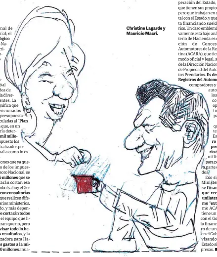  ??  ?? Christine Lagarde y Mauricio Macri.