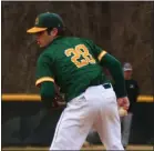  ?? COURTESY FITCHBURG STATE ATHLETICS ?? Silas Thomas and the Fitchburg State baseball team can clinch a MASCAC