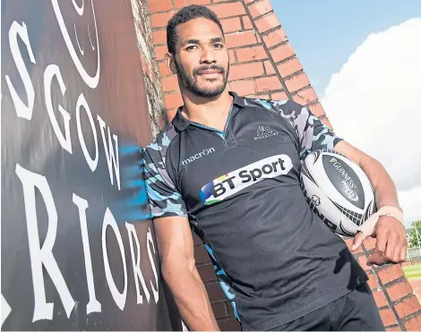  ?? Picture: SNS. ?? Australian-born wing Ratu Tagive has agreed a two-year deal to remain at Glasgow Warriors.