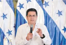  ?? FOTO: ALEJANDRO AMADOR ?? El presidente Juan Orlando Hernández dijo que con la intervenci­ón en el IHSS “se ha avanzado, pero aún no es suficiente”.