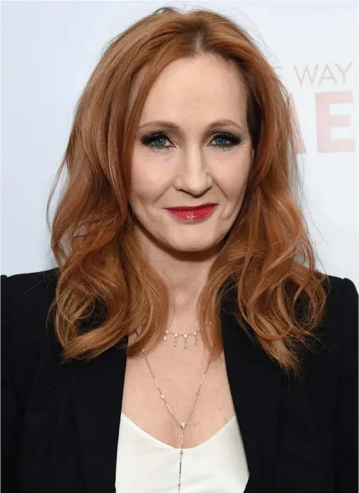  ?? Associated Press ?? 2019 file photo: JK Rowling, author of the ‘Harry Potter’ book series, at the premiere of ‘Finding the Way Home’ in New York.