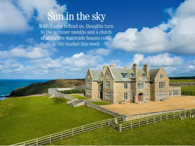  ?? ?? Renovated Porthledde­n, in the Arts-and-crafts style, overlooks the Irish Sea and the Atlantic Ocean at Cape Cornwall, near St Just. £5m