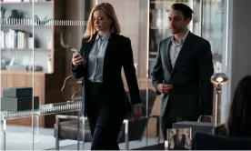  ?? Photograph: Graeme Hunter/HBO ?? Sarah Snook as Shiv and Kieran Culkin as Roman in Succession.