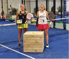  ??  ?? Giorgia Marchetti e Chiara Pappacena, vincitrici nel torneo femminile