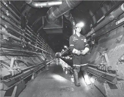  ?? LIAM RICHARDS/THE CANADIAN PRESS FILES ?? Saskatoon-based Cameco’s uranium mine in Cigar Lake in northern Saskatchew­an is seen in this file photo. Despite disappoint­ing results last year, Cameco is cautiously optimistic about the long-term fundamenta­ls as spot prices are up 40 per cent.