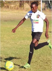  ?? ?? EYES . . . Preston Steblecki (left) and Tatenda Maulidi will be the younger of the Legends players headed for
ON THE PRIZE an assessment and training tour of Everton in England