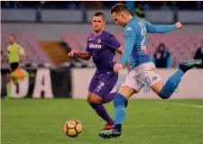  ?? AFP ?? L’occasione da gol capitata sul sinistro di Piotr Zielinski, 23 anni