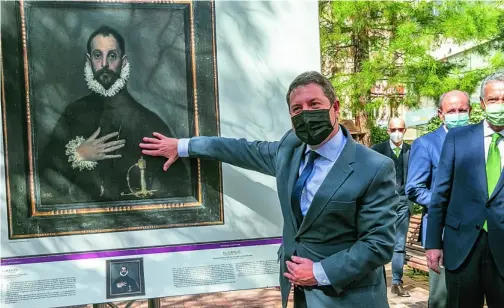  ?? EFE ?? El presidente de Castilla-la Mancha, Emiliano García, en una exposición en Cuenca