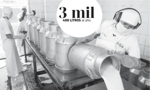  ??  ?? La industria lechera de La Laguna genera hasta 95 mil empleos