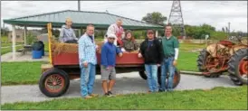  ?? SUBMITTED PHOTO ?? Oxford Area Recreation Authority will hold its second annual Haunted Park Hay Ride Oct. 20, 21, 27 and 28. A new Family Harvest Fest will be held Oct. 21. Organizers include, front left to right, Board Members Chip Benke, Scott Fetterolf, Andy Marker...