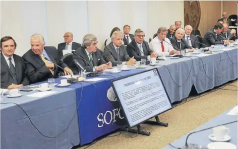  ?? FOTO: REINALDO UBILLA ?? El presidente de Sofofa propuso que las candidatur­as se hagan públicas antes del 30 de abril