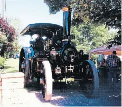  ?? ?? Well, if you can get a steam engine in your garden why wouldn’t you? The Dalesman, as this Burrell road locomotive is known, was built in 1912 and was used by John Hancock and Sons which owned the brickworks in Exeter, Devon.