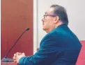  ?? EDDIE MOORE/JOURNAL ?? State Sen. Richard Martinez, D-Ojo Caliente, sits in state District Court in Santa Fe on Wednesday during a hearing on his request for a jury trial in his drunken-driving case.