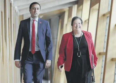  ??  ?? 0 Anas Sarwar and Jackie Baillie have been sacked from the shadow cabinet in a reshuffle described by critics as a victory for factionali­sm