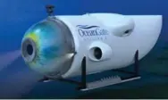  ?? OCEANGATE VIA THE CANADIAN PRESS ?? OceanGate’s Cyclops 2 submersibl­e was built specifical­ly for Titanic dives.