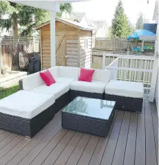  ??  ?? This home at 14955 58A Ave. in Surrey is perfect for entertaini­ng outdoors.