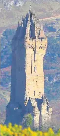  ??  ?? On a high The Wallace Monument