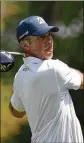  ?? GETTY IMAGES ?? Matt Kuchar, hitting his tee shot on No. 3 in Friday’s second round of the RBC Heritage, is tied for 13th at 6 under par.