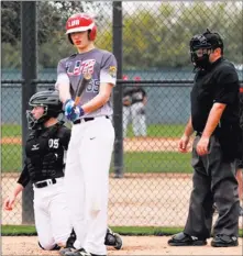  ??  ?? Perfect Game USA Jaden Agassi, son of Andre Agassi and Steffi Graf, has verbally committed to play baseball at USC as part of the Trojans’ 2020 class.