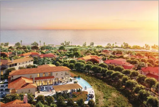  ?? ?? Nawayef and Al Naseem, the twin developmen­ts, will include high-end residentia­l villas with panoramic views of the Abu Dhabi skyline and waterfront.