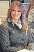  ??  ?? A guest took this picture of Melania Trump at Turnberry