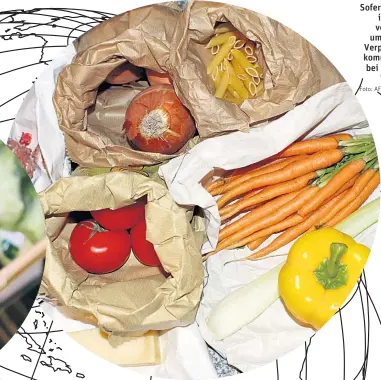  ?? Foto: AFP / D. Leal-Olivas; Pumhösel ?? Sofern es recycelt wird, ist Papier eine vergleichs­weise umweltfreu­ndliche Verpackung­svariante, kommt aber meist nur bei frisch verpackter Ware infrage.