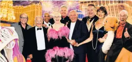  ??  ?? OFFER Su, left, with Cannon and Ball and stars in Vegas