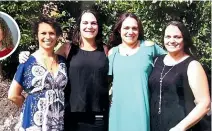  ?? ?? Michelle Murray and her sisters, from left: Joleen Ngaheu, Vicki Mokomoko, Murray and Sharon Coates.